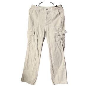 ZARA Utility Cargo Pants Beige Women’s Size US 4 Cotton